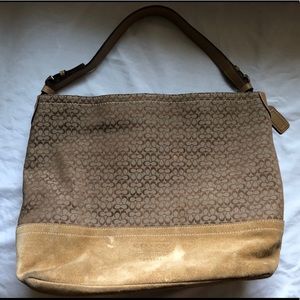 Authentic Coach HoBo Handbag Brown Shoulder Bag